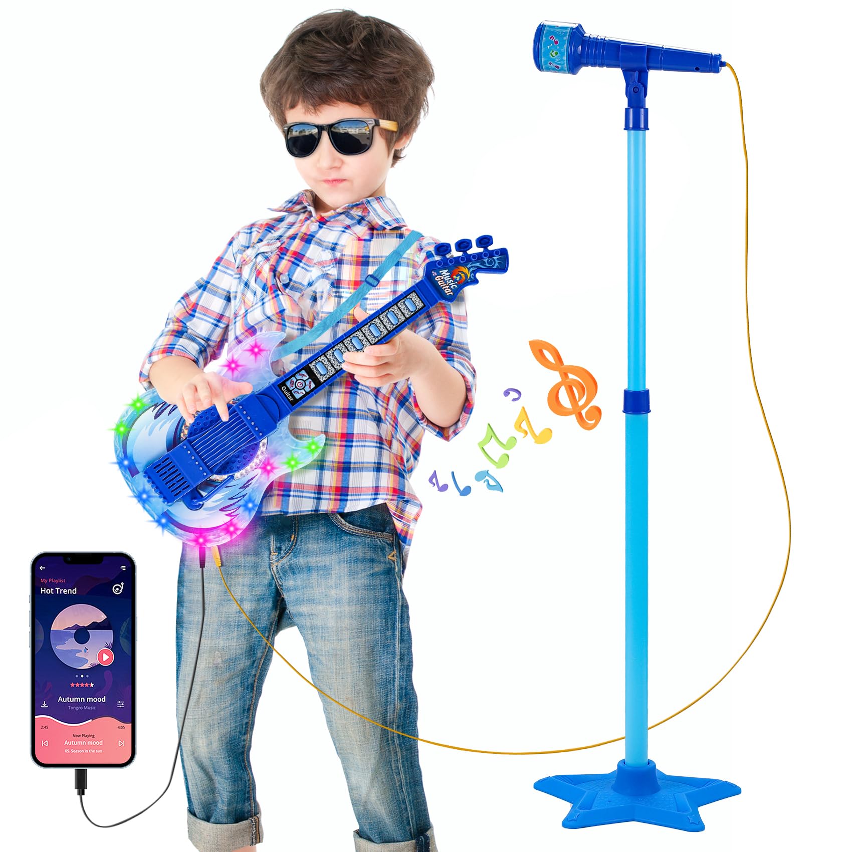 Amazon.com: Guitar and Microphone Play Set for Boys New